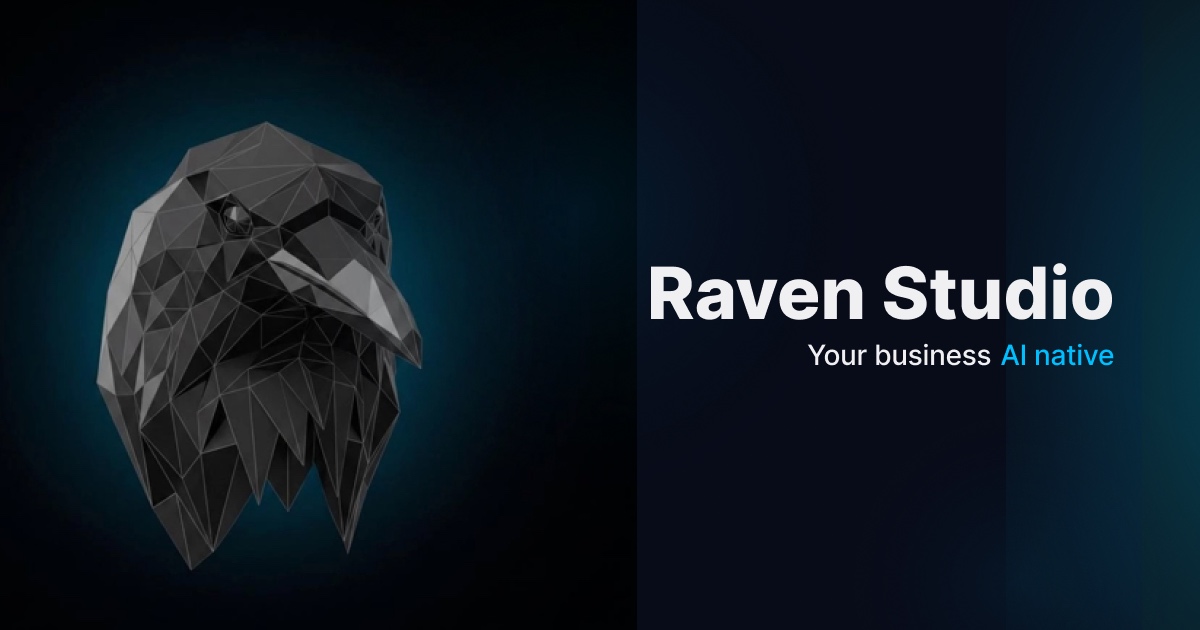 Raven Studio — Three disciplines, one studio.